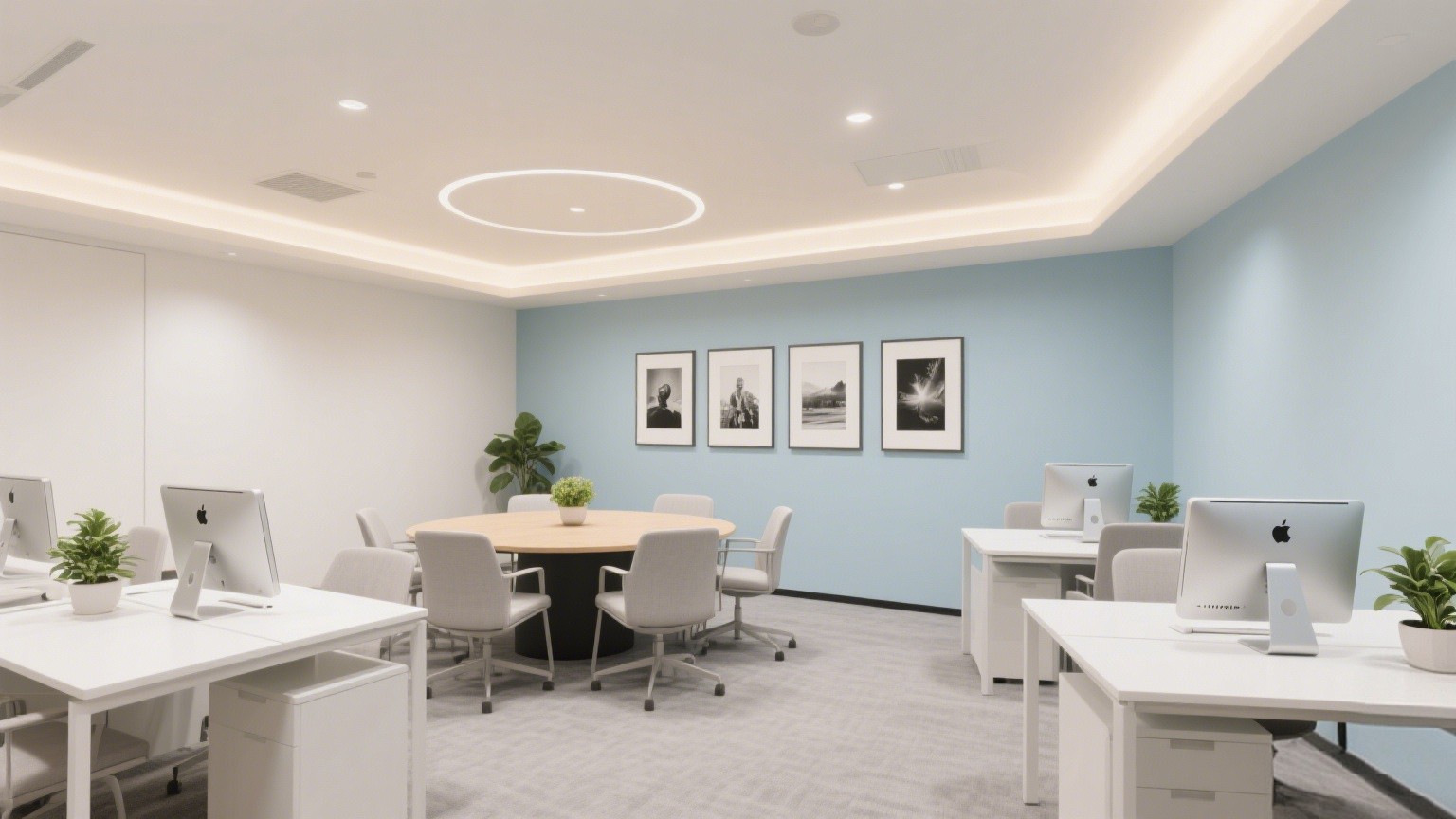 舒緩壓力的中性色調(diào)辦公設(shè)計(jì)：打造高效與寧?kù)o的工作空間